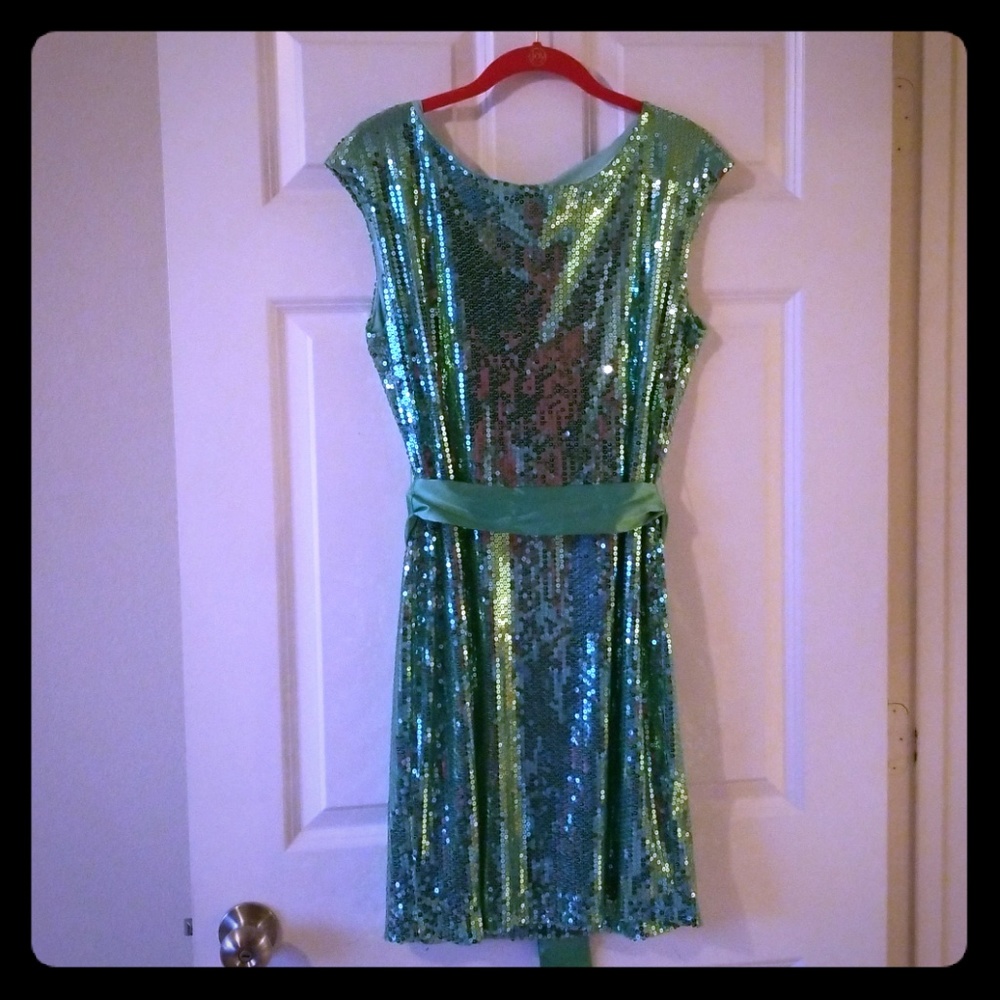 Mint Green Sequence Dress